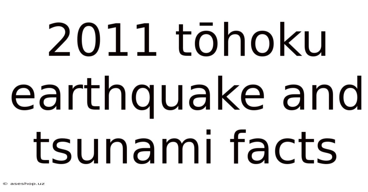 2011 Tōhoku Earthquake And Tsunami Facts