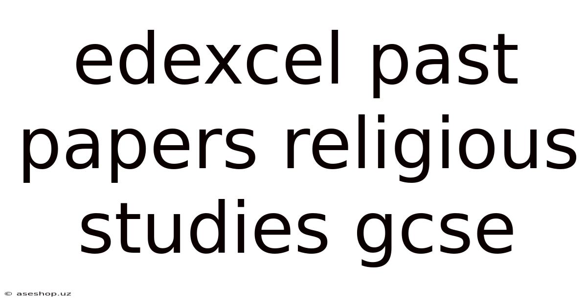 Edexcel Past Papers Religious Studies Gcse