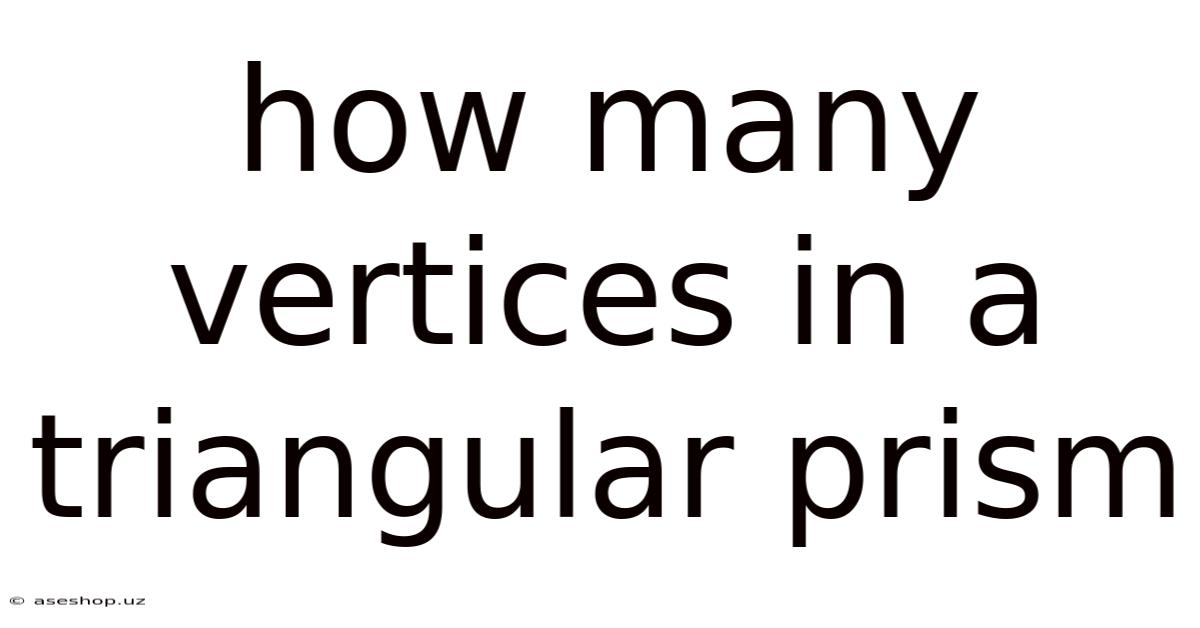 How Many Vertices In A Triangular Prism