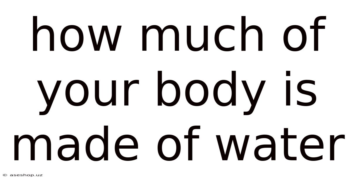 How Much Of Your Body Is Made Of Water