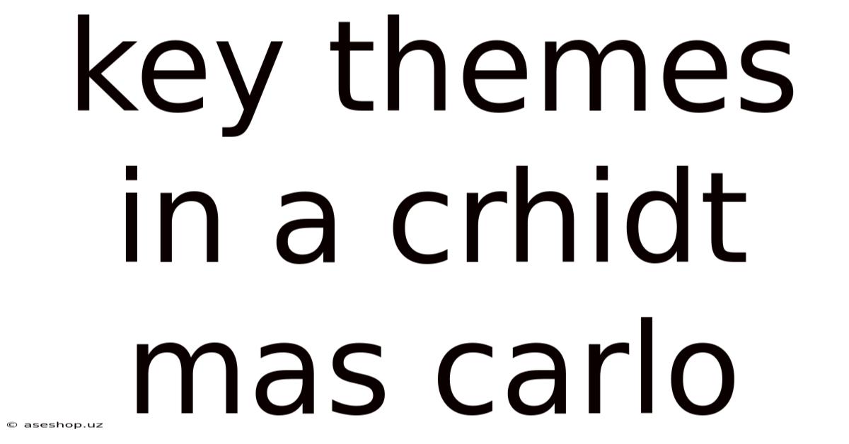 Key Themes In A Crhidt Mas Carlo