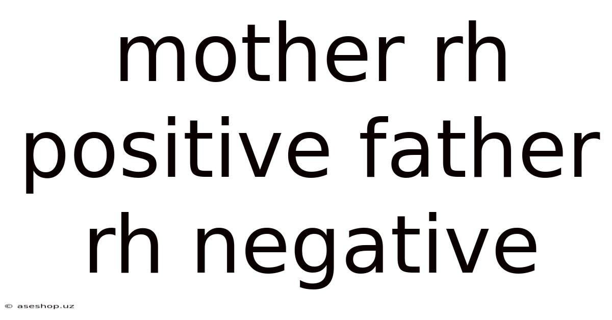 Mother Rh Positive Father Rh Negative