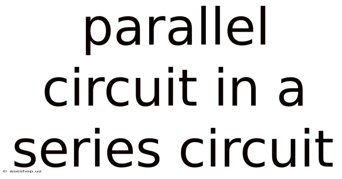 Parallel Circuit In A Series Circuit