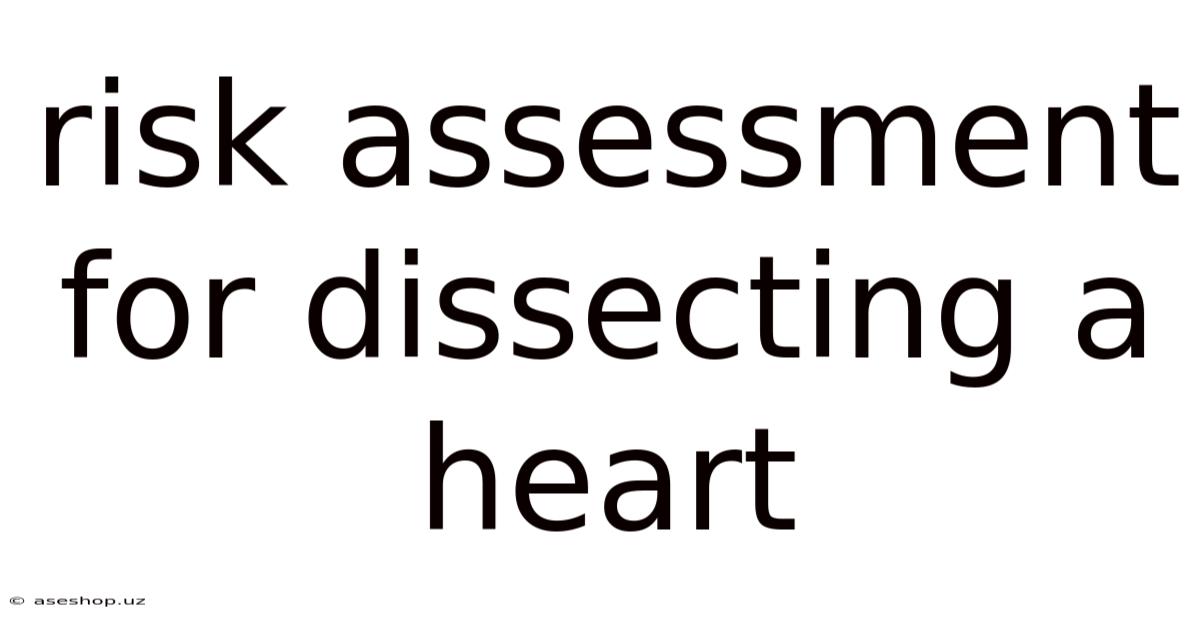 Risk Assessment For Dissecting A Heart
