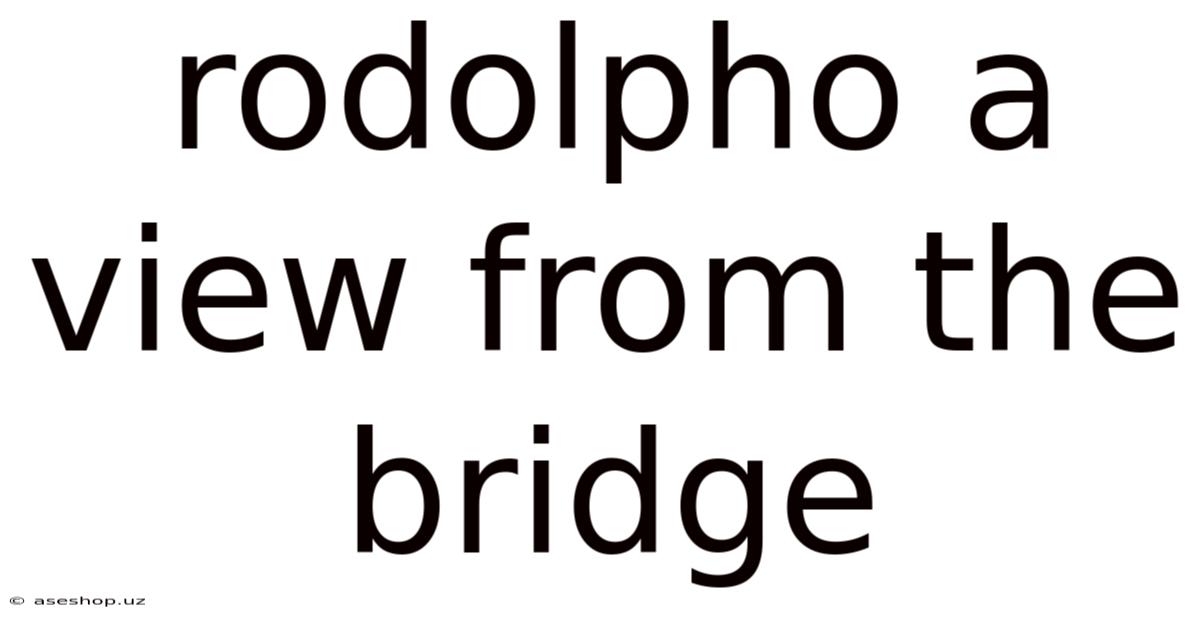 Rodolpho A View From The Bridge