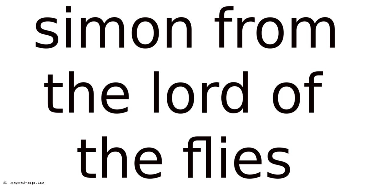 Simon From The Lord Of The Flies