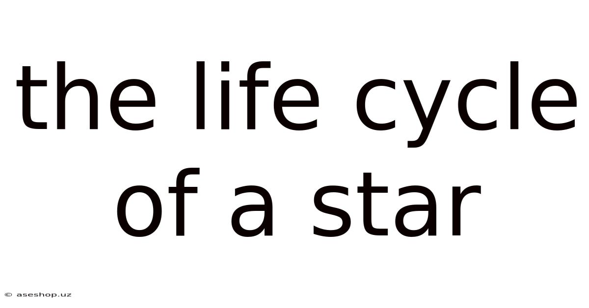 The Life Cycle Of A Star
