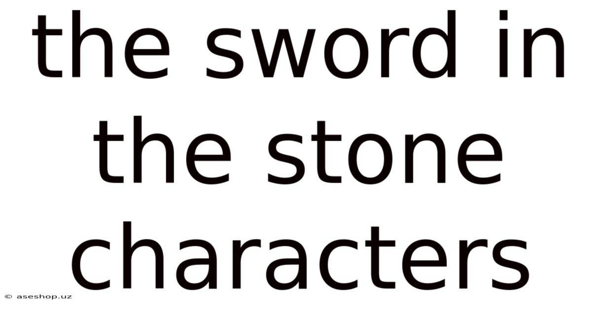 The Sword In The Stone Characters