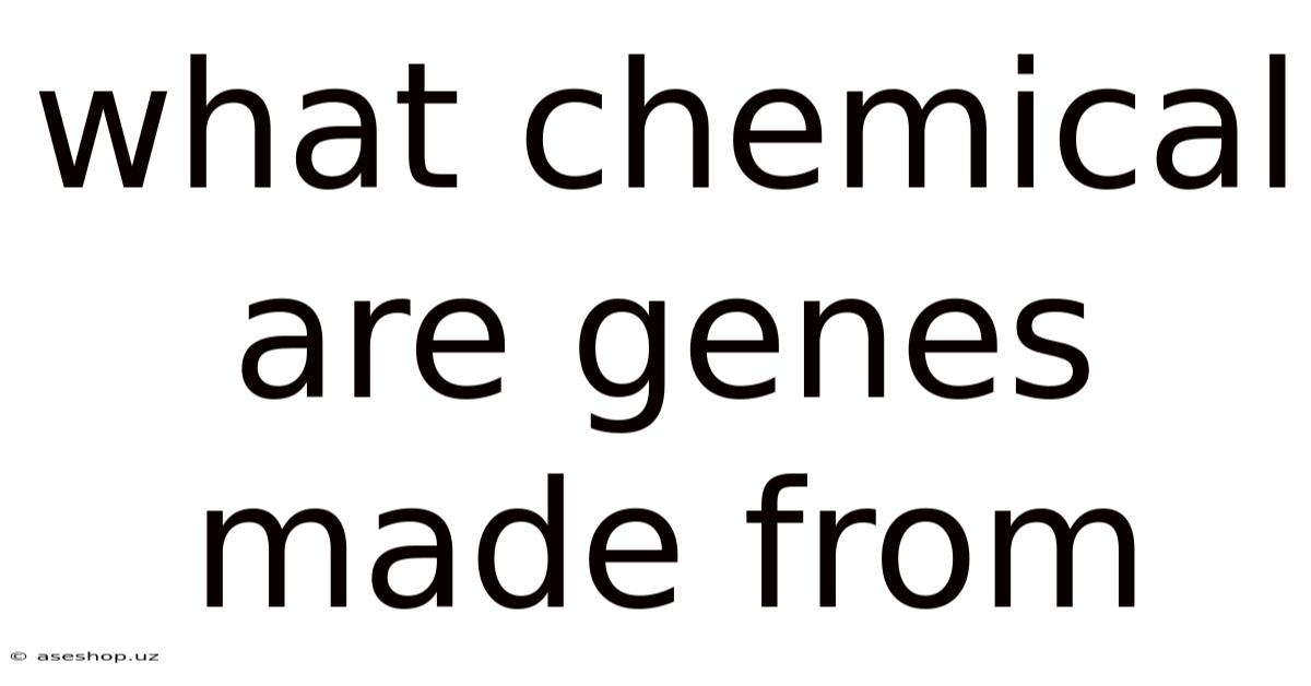 What Chemical Are Genes Made From