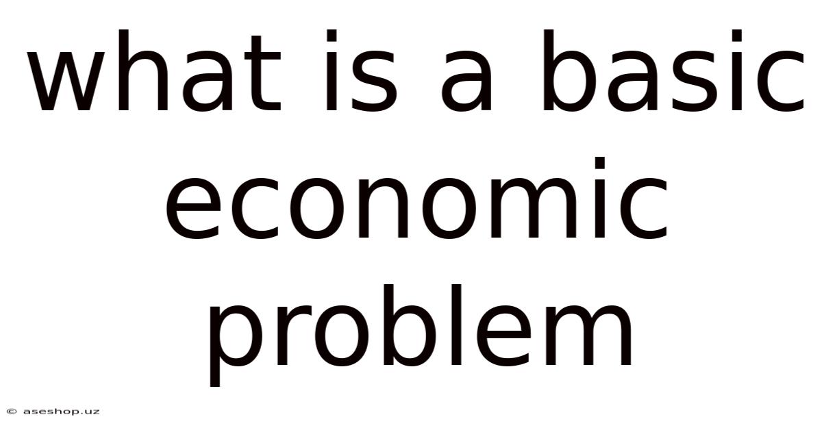 What Is A Basic Economic Problem