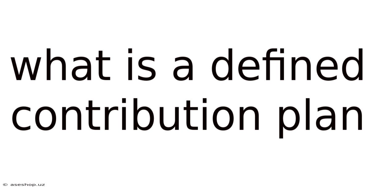 What Is A Defined Contribution Plan
