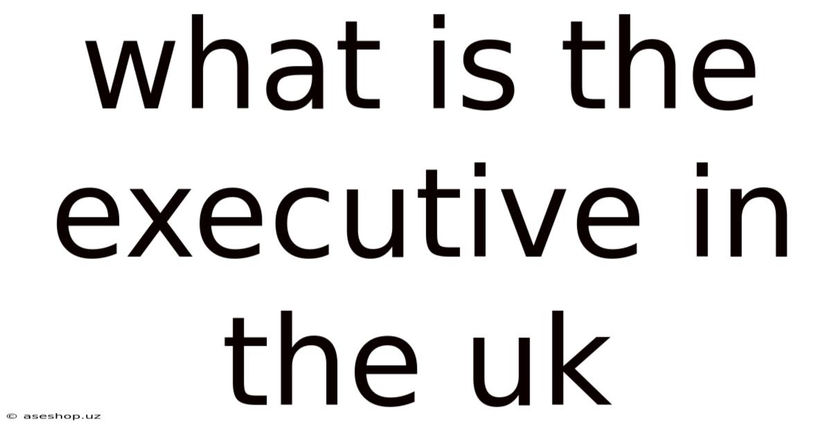 What Is The Executive In The Uk