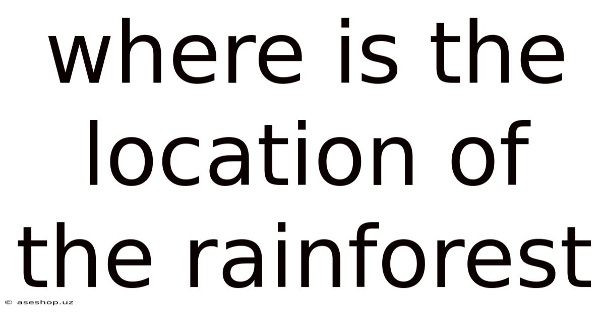 Where Is The Location Of The Rainforest