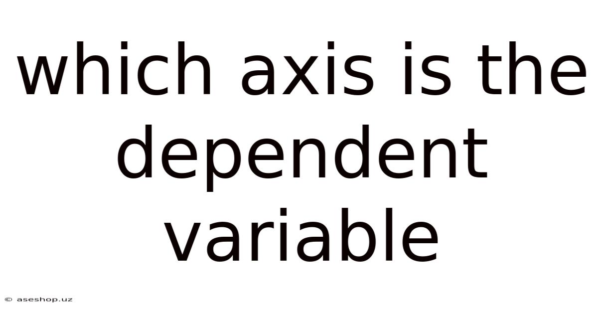 Which Axis Is The Dependent Variable