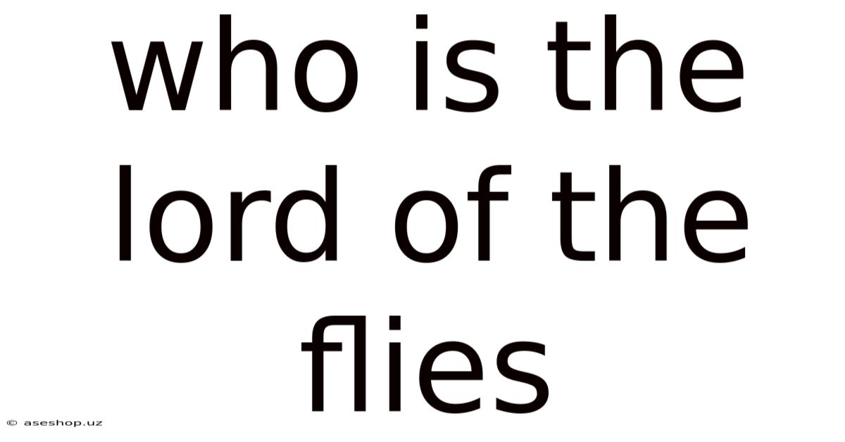 Who Is The Lord Of The Flies