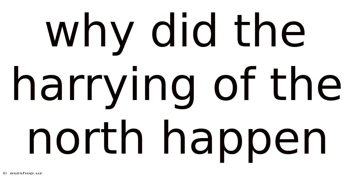 Why Did The Harrying Of The North Happen