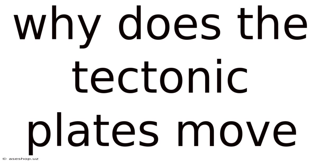 Why Does The Tectonic Plates Move